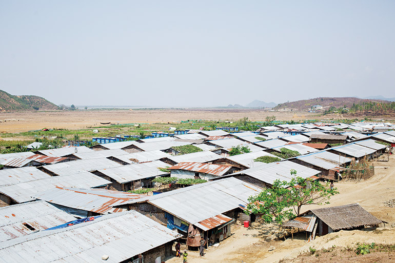 A view of Taung Paw IDP Camp