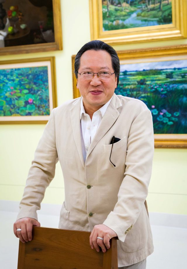 Photo by Peter Janssen. Thai collector: Boonchai Bancharongkul says being a patron of the arts is better than being an artist.