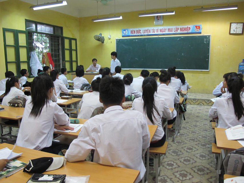 Photo by Pham bac. Adding and subtracting: in Vietnam, teachers have been known to arbitrarily hike scores without modifying the wrong answers.