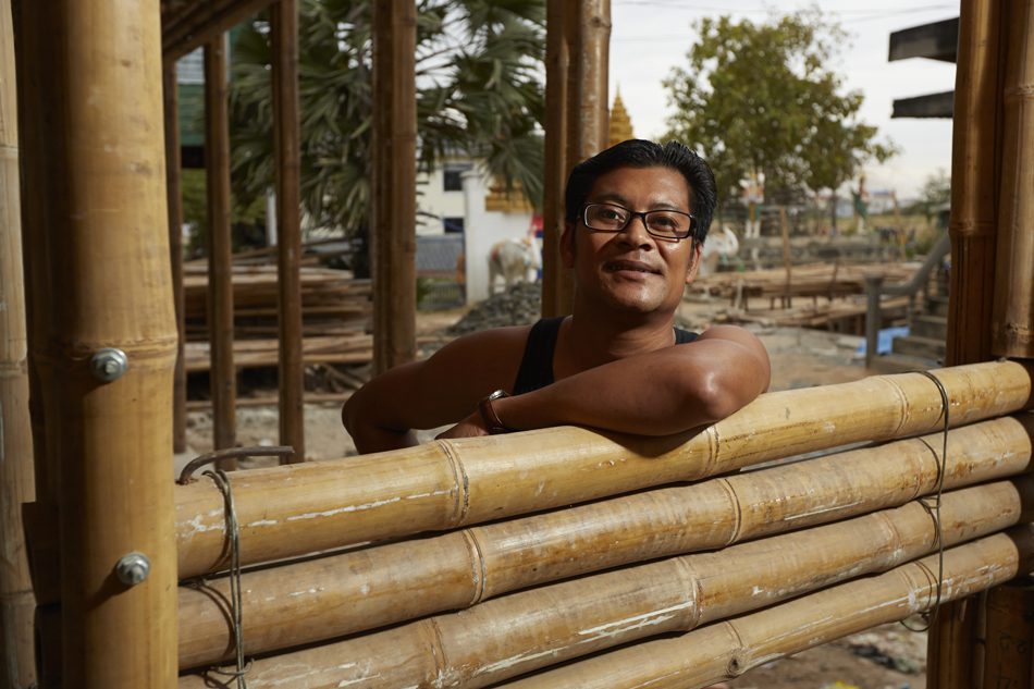 Photo by Sam Jam. Lean on me: Chum Chuon of the Khmer Kampuchea Krom for Human Rights and Development Association, who will help run the youth centre