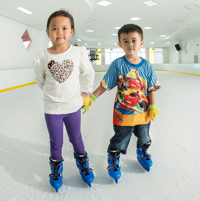 Tiny skaters: young and old enjoy the cool comforts of ice rinks