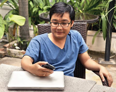 Tharum Bun is one of Cambodia’s first bloggers and says the government will get nowhere if it attempts to shut down Facebook. Omar Havana for SEA Globe