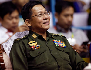 Looking forward: Senior General Min Aung Hlaing of the Myanmar Armed Forces recently visited Indonesia for the first time