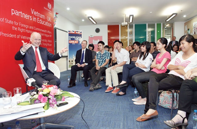 Foreign temptation: students from Vietnam are lured by the education systems of nations such as the UK. Photo: AFP; Simone D McCourtie