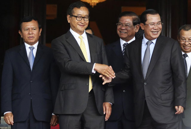 Hun Sen Sam Rainsy