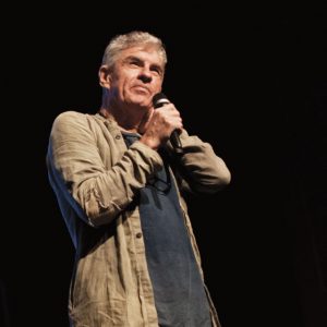 On stage: Doyle gives a talk at last year’s Tropfest Southeast Asia. Photo: Yew Kok Hong