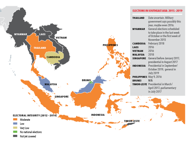 Sources: map by EIP; table by Southeast Asia Globe