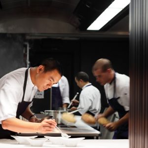 Attention to detail: Chiang in the kitchen. Photo: Edmond Ho