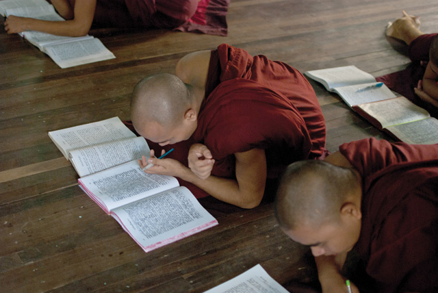 Divine inspiration: novice monks study under Wirathu’s tutelage 