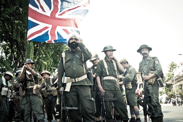 military reenactment, indonesia, java, ww2, wwII