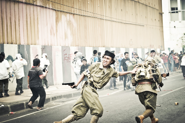 military reenactments, indonesia, java, ww2, wwII