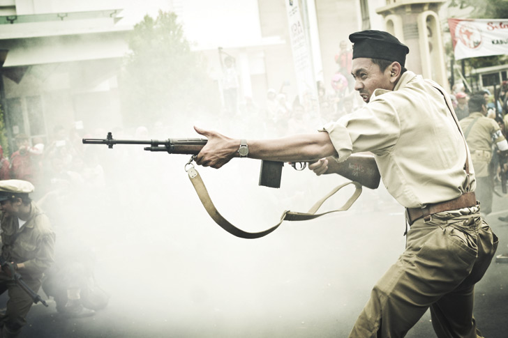 military reenactment, indonesia, java, ww2, wwII