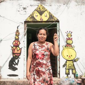 Moeun Thary, street art, graffiti, bodeng, white building, phnom penh, david choe, igloo hong, el mac