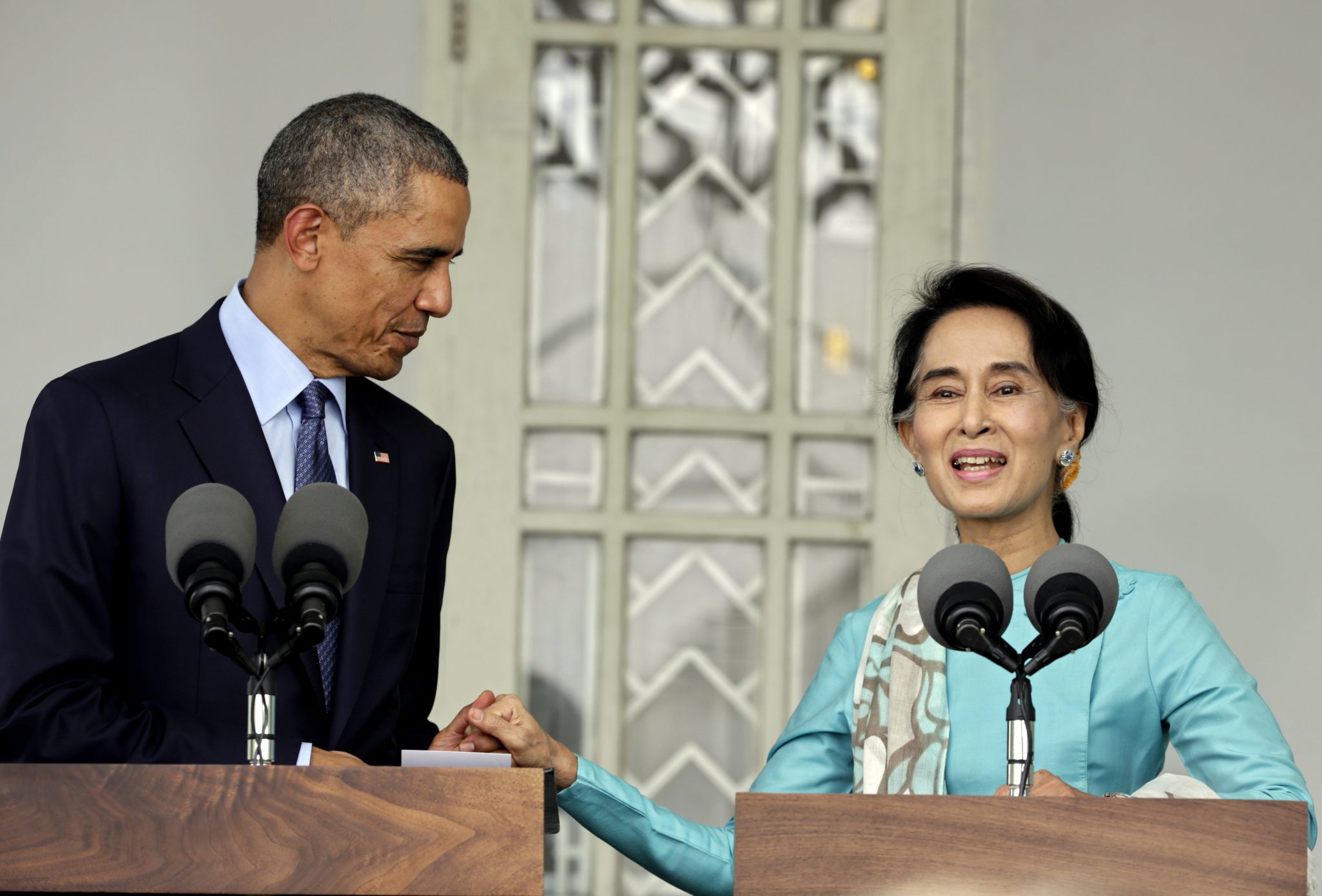 Barack Obama and Aung San Suu Kyi