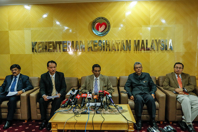 Press conference in Malaysia for zika virus