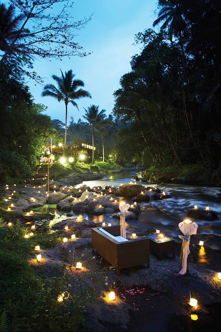 Samaya Ubud's hundred candle dinner