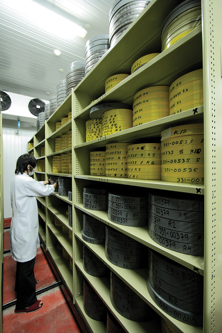 The Thai Film Archive’s new temperature- and humidity-controlled storage vaults have room for up to 36,000 cans of film