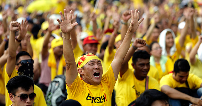 A Bersih rally in 2015