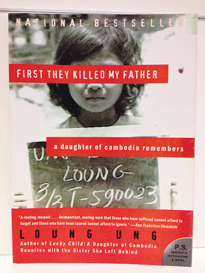 The cover of Loung Ung’s Khmer Rouge memoir, First They Killed My Father