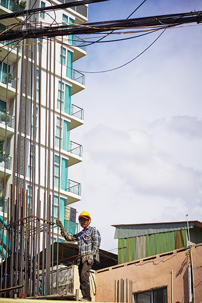 A Phnom Penh construction site