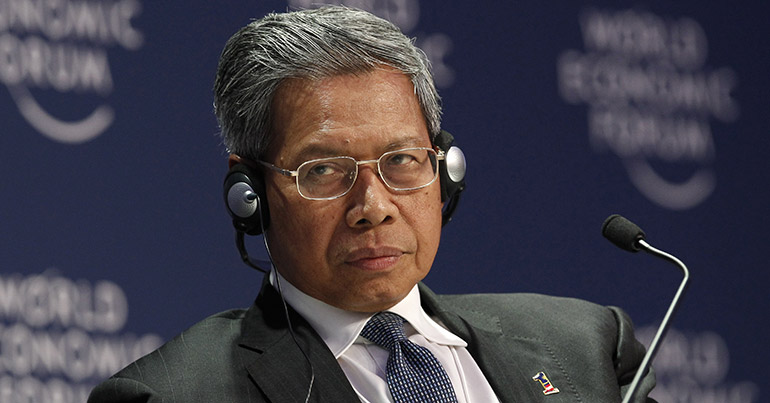 Mustapa Mohamed, minister of international trade and industry of Malaysia, at the World Economic Forum on East Asia in Bangkok, Thailand