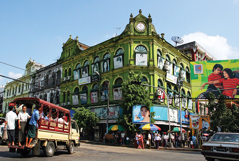 Yangon colonial architecture