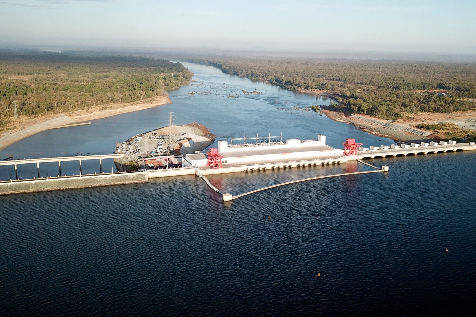 A general view of the Cambodia's 400 megawatt Lower Sesan 2 hydroelectric dam is seen during the inauguration in Stung Treng province. Photo: Ly Lay / AFP