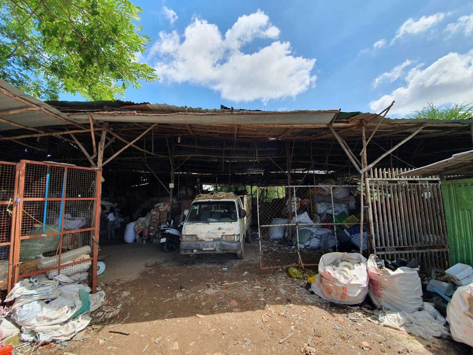 An exterior view of Mae Kamouy's recycling business. Photo: Thim Rachna