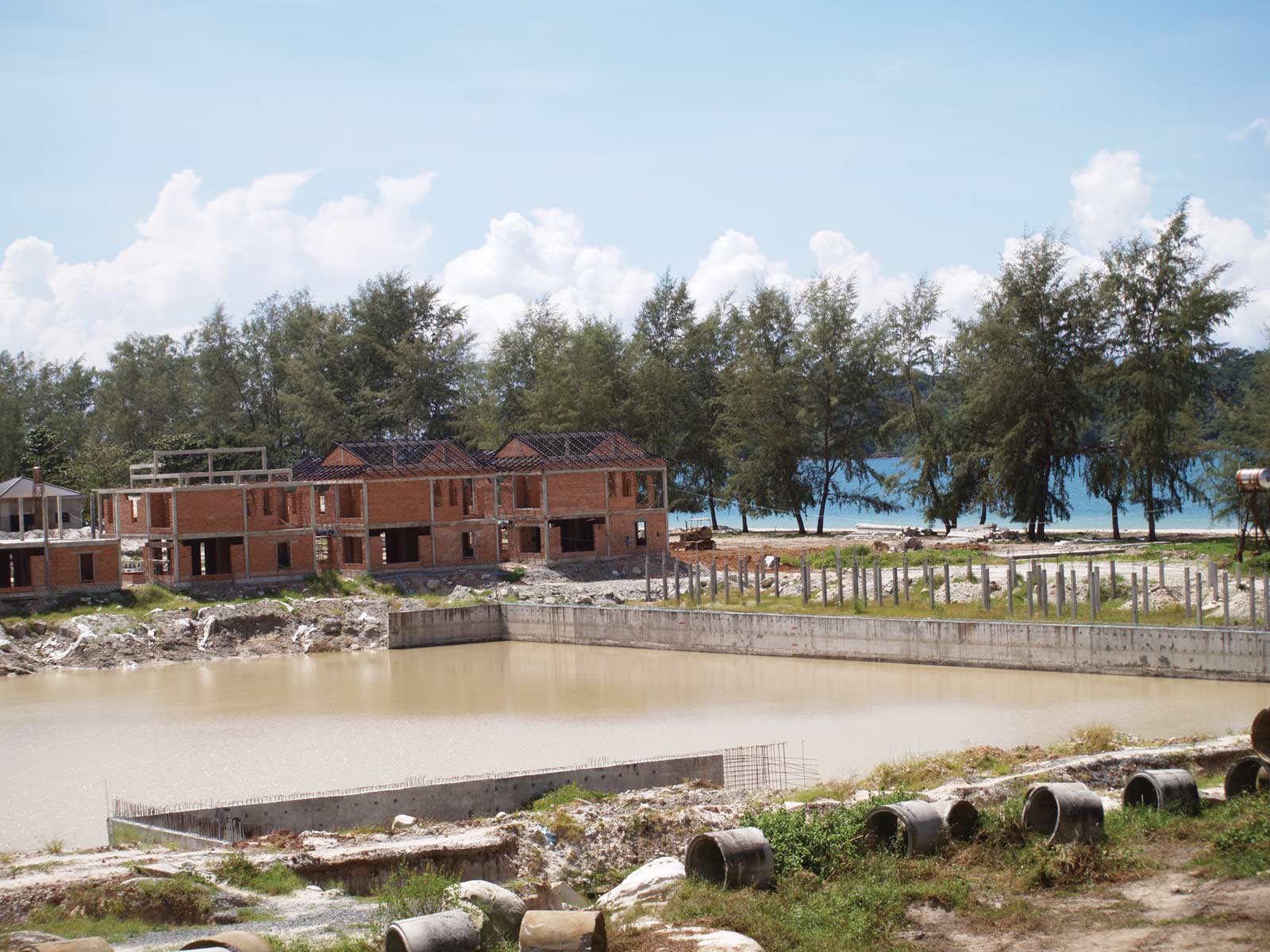 Wasted spaces: an empty beach near Sokha Beach Hotel