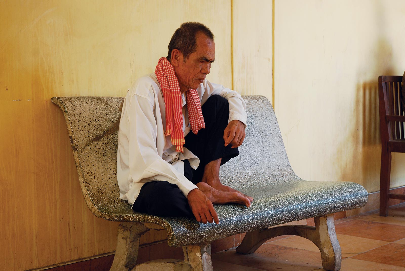 Patients waiting for treatment for mental illness often faced long waits at the Khmer-Soviet Friendship Hospital. 