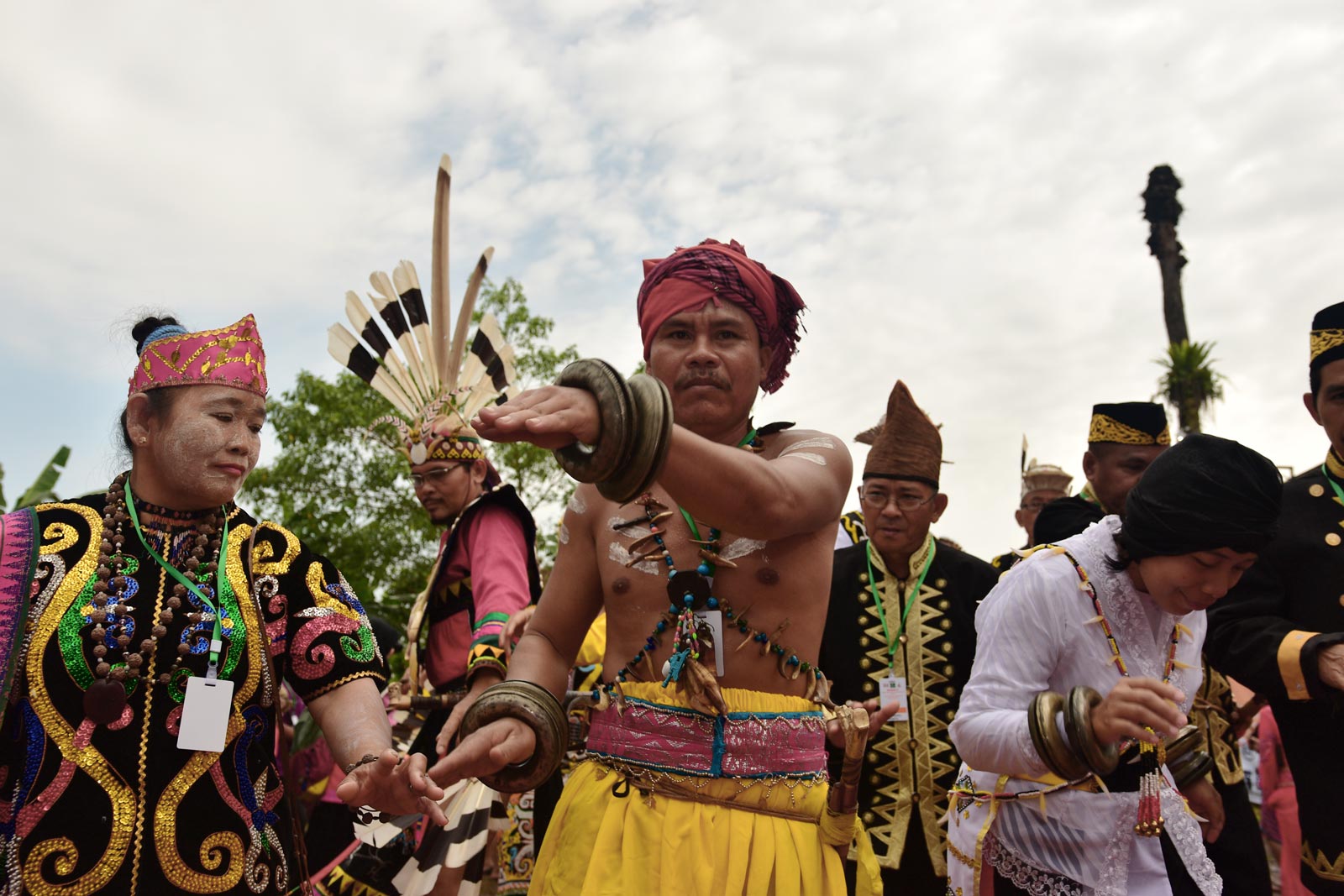 Representatives of some of Indonesia's indigenous groups at a 2017 AMAN meeting held outside Medan in the north of Sumatra, Indonesia. Photo: Simon Roughneen