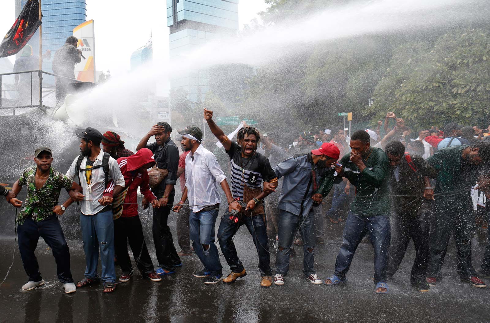 Pro-Papuan protestors in Jakarta. Photo: EPA