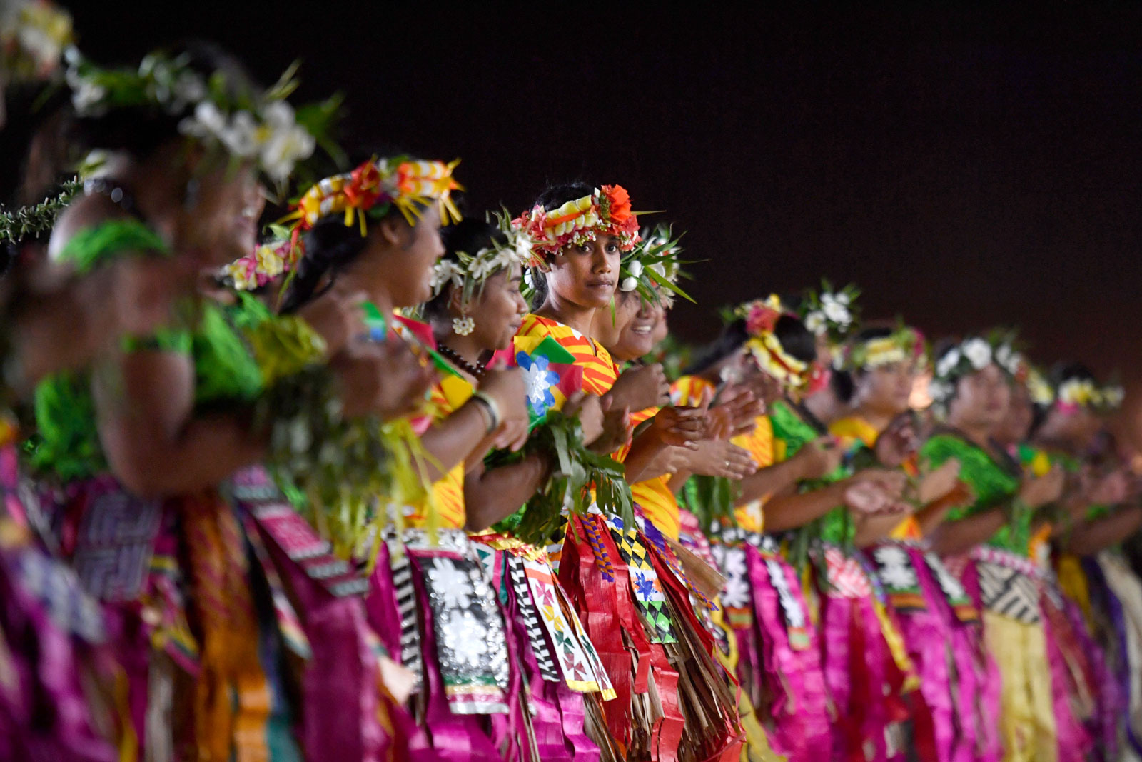 Dancers perform at the official opening of the Pacific Islands Forum in Funafuti, Tuvalu, 13 August 2019. EPA-EFE/Mick Tsikas