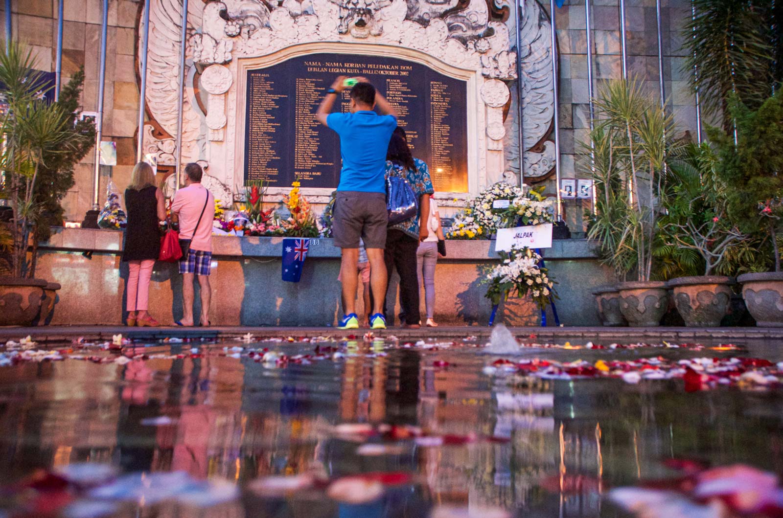 The memorial at the site of the 2002 Bali terrorist bombing. 202 people were killed, including 88 Australians. Australia and Indonesia upgrade d security ties after the attack, co-operating more closely on counter-terrorism issues. Photo: Simon Roughneen