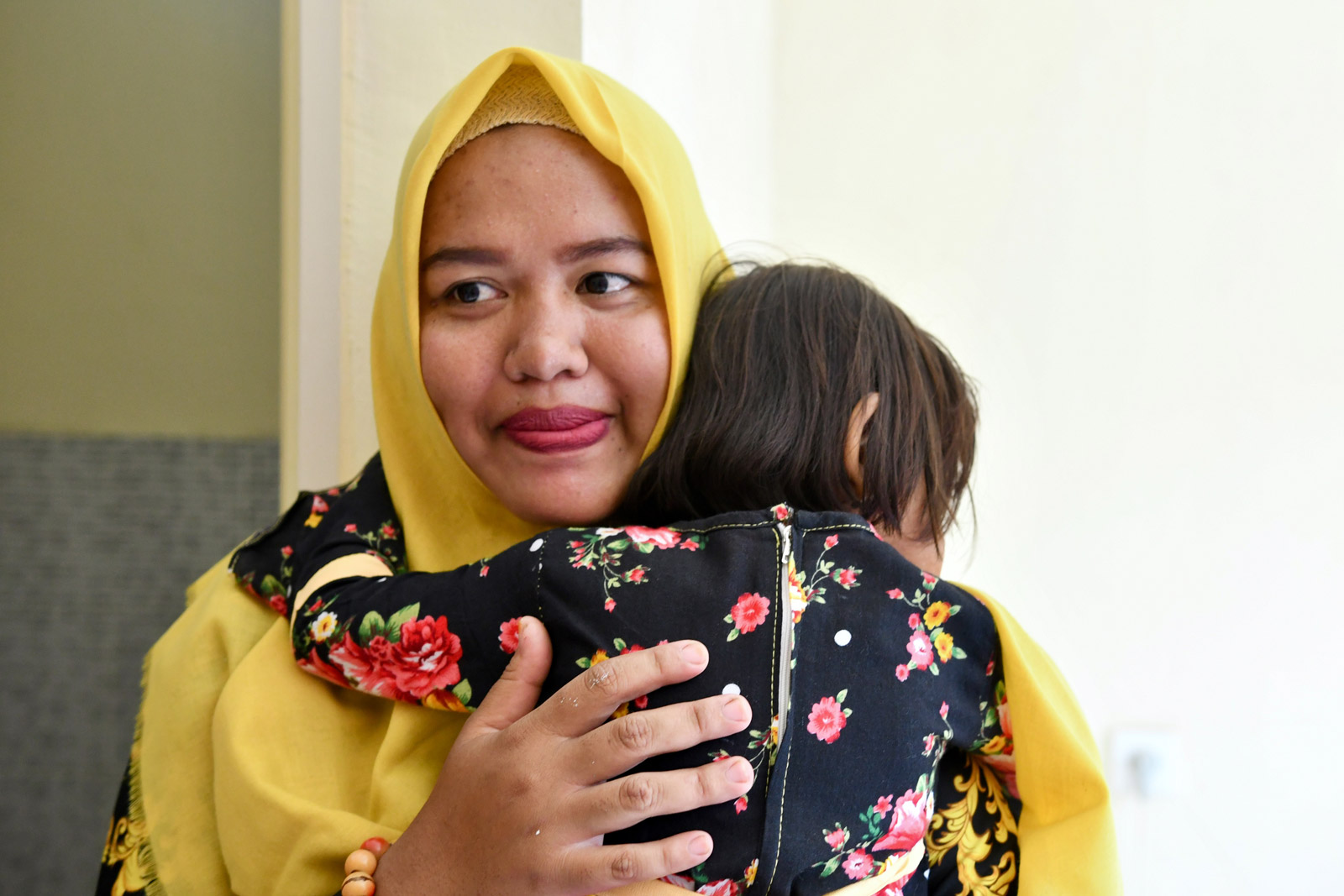 Lukki Dwi Chanani at her new home in Bima after relocation. Photo: Simon Roughneen