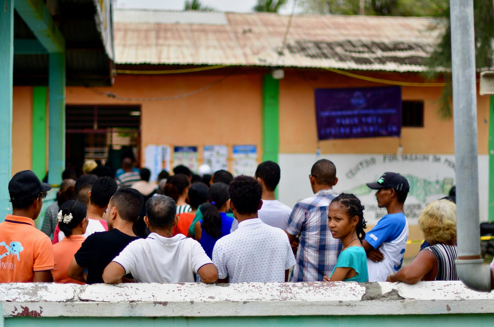 Lining up to vote in Dili during 2018 parliamentary elections. East Timor is of a handful of democracies in Southeast Asia. Photo: Simon Roughneen