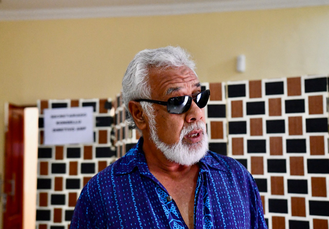 Xanana Gusmao, former prime minister and president of East Timor and a national hero for his role in the independence fight against Indonesia, pictured the week before East Timor's May 2018 parliamentary elections. Gusmao was the country's chief negotiator in the run-up to the recent maritime boundary deal with Australia. Photo: Simon Roughneen