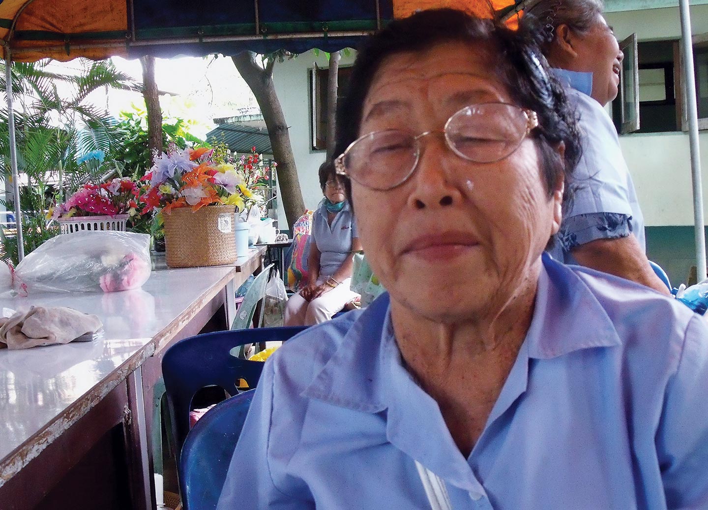 Broken dreams: Lat Sivichai’s two sons left after the death of her husband, and never got in touch again. Photo: Tiep Seiha