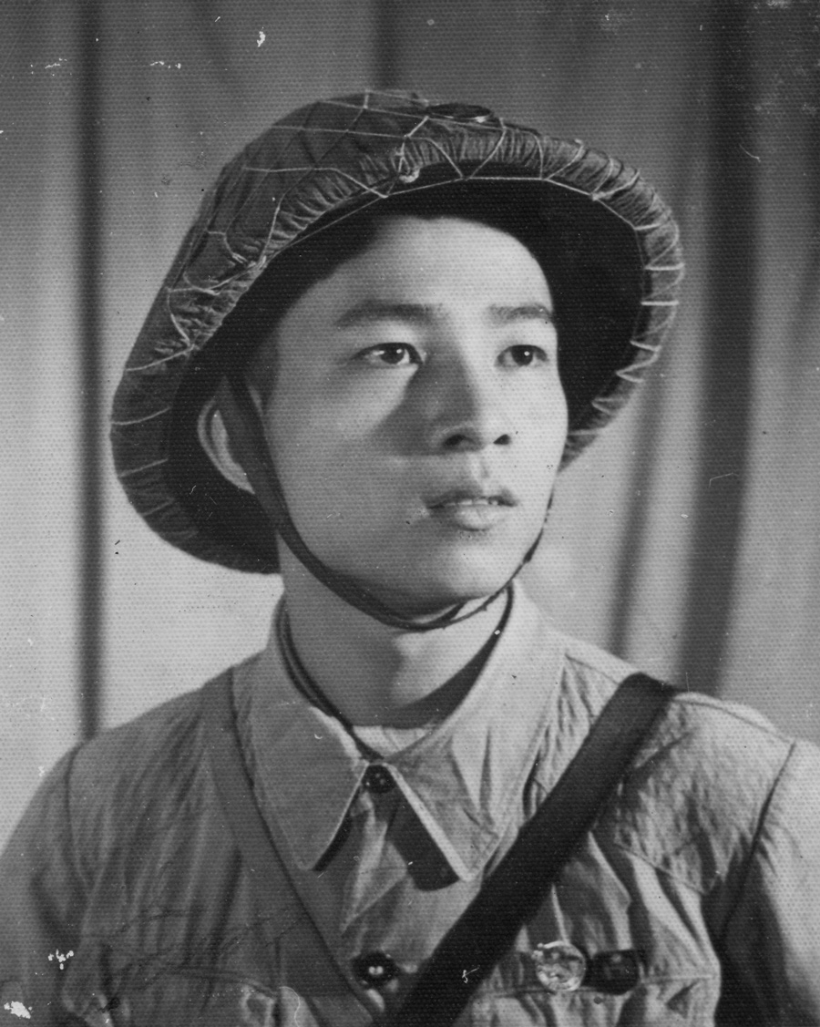 A military portrait of Tam in his younger days.