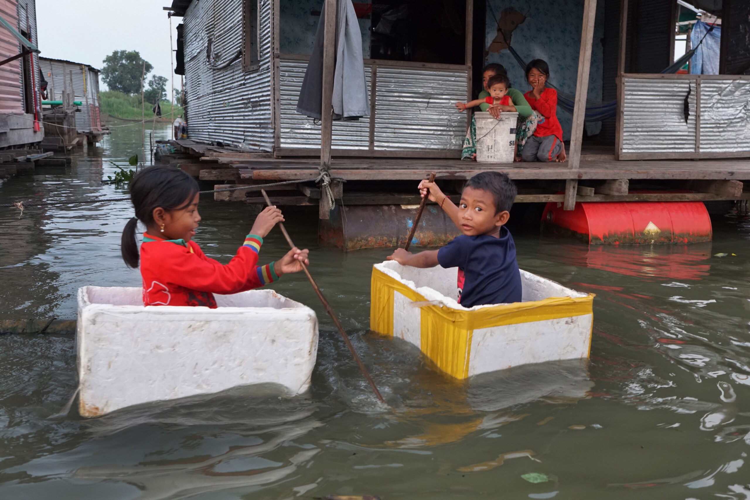 Floating classroom helps children in fishing village to integrate into  community